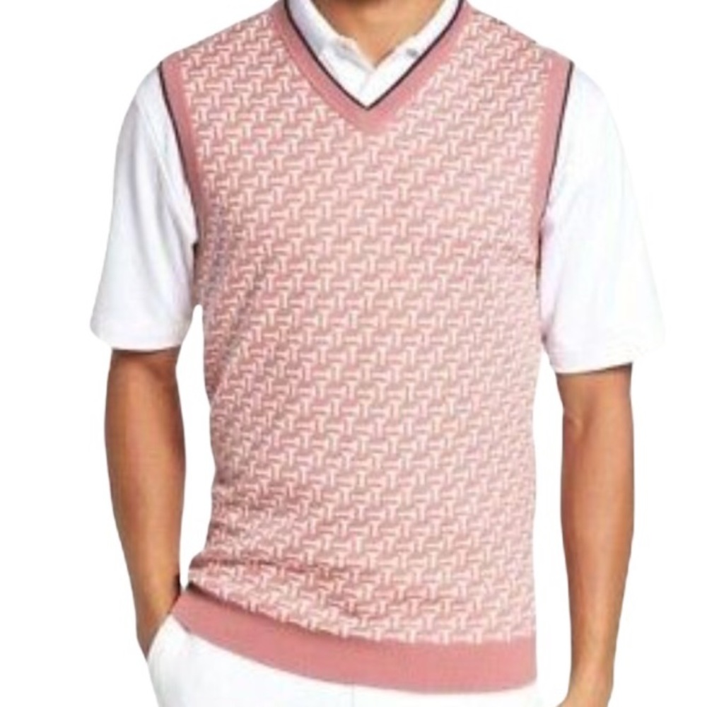 NWT Ted Baker London Tommas  golf merino wool vest